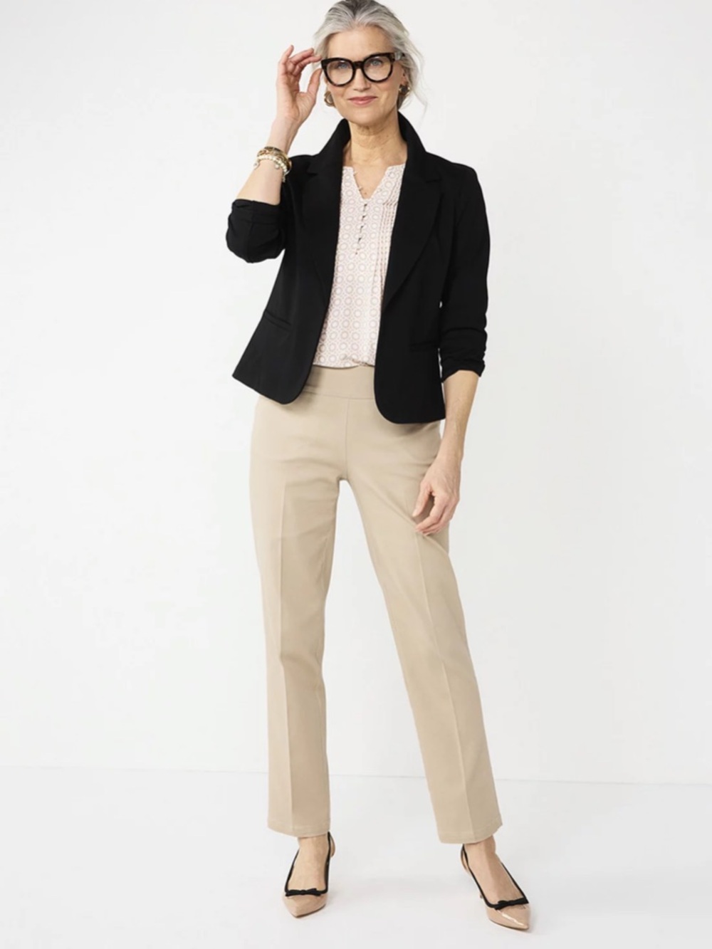 croft & barrow Women's The Effortless Stretch Pant - Size 18 Short - Picture 5 of 14